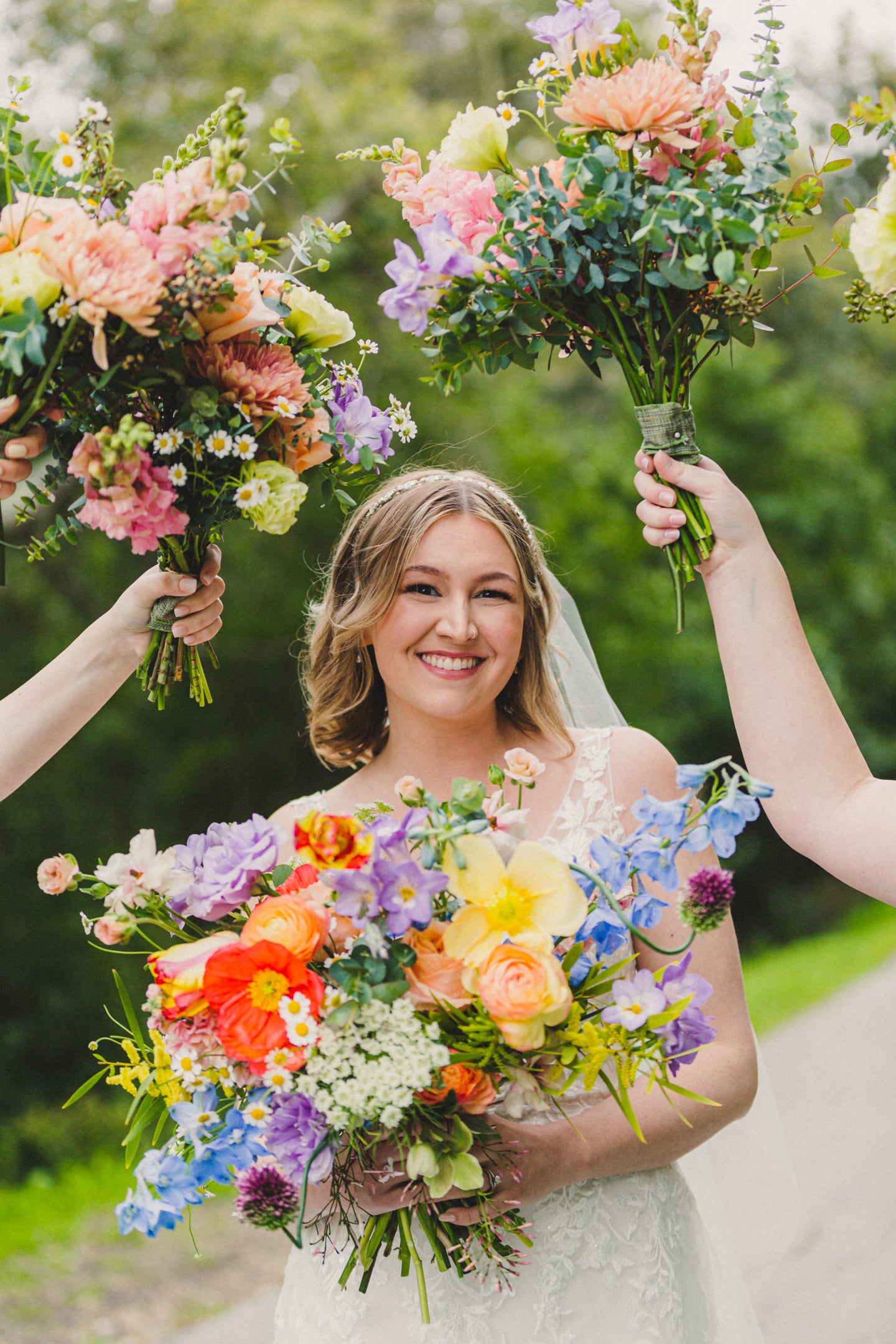 Wedding ceremony florals at Inn of the Seventh Ray